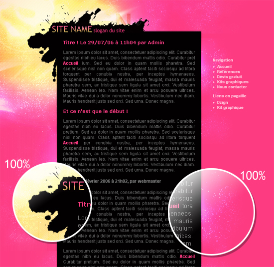 Apercu du kit Graphique ROSEDESIGN
