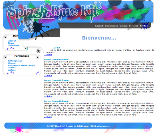capture du kit graphique