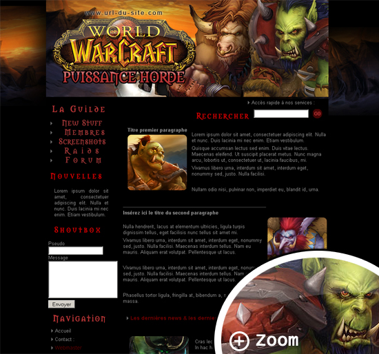 Apercu du kit Graphique World of Warcraft pH