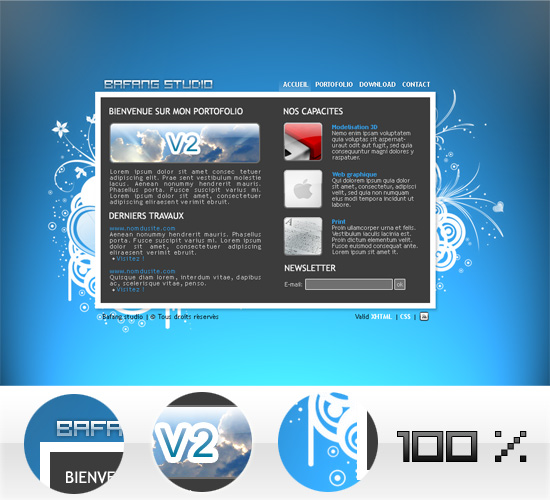 capture du kit graphique