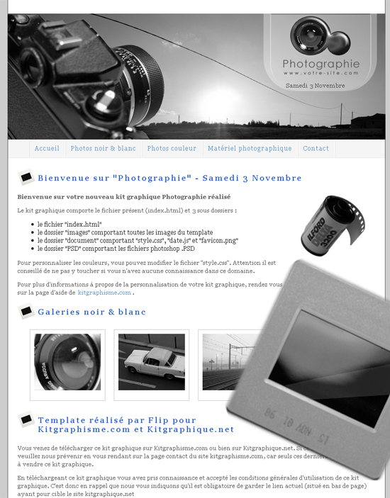capture du kit graphique