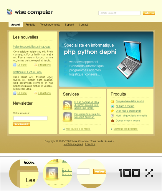 capture du kit graphique