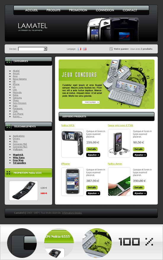 capture du kit graphique