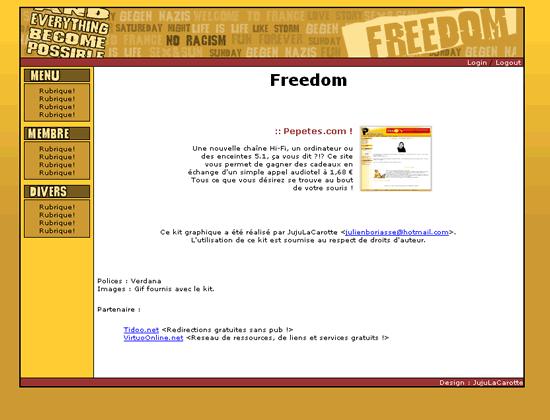 Apercu du kit Graphique Freedom