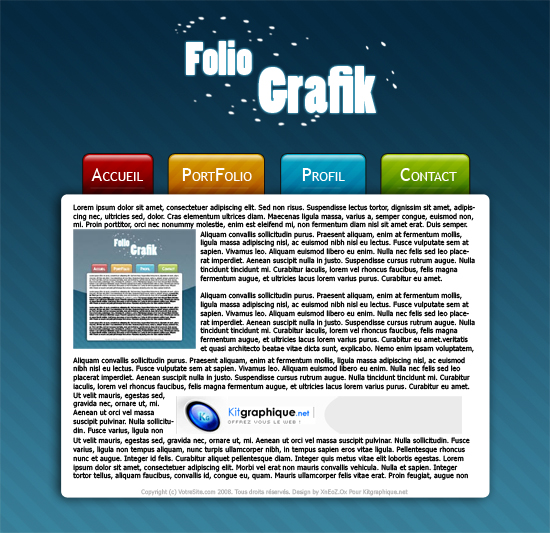 Apercu du kit Graphique Folio Grafix