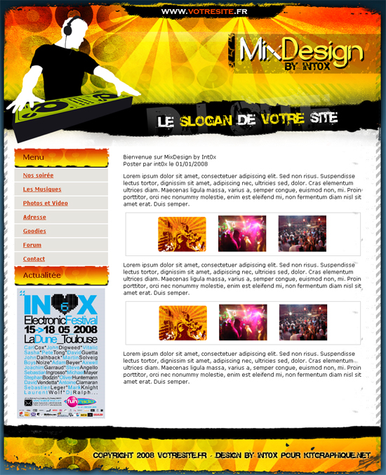 capture du kit graphique