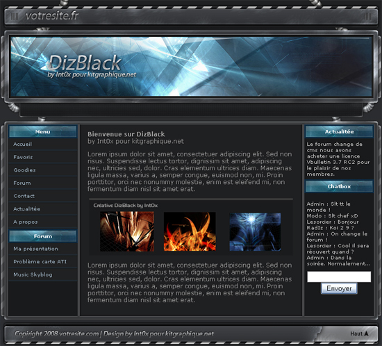 Apercu du kit Graphique DizBlack