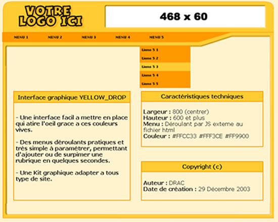 Apercu du kit Graphique Yellow_dop