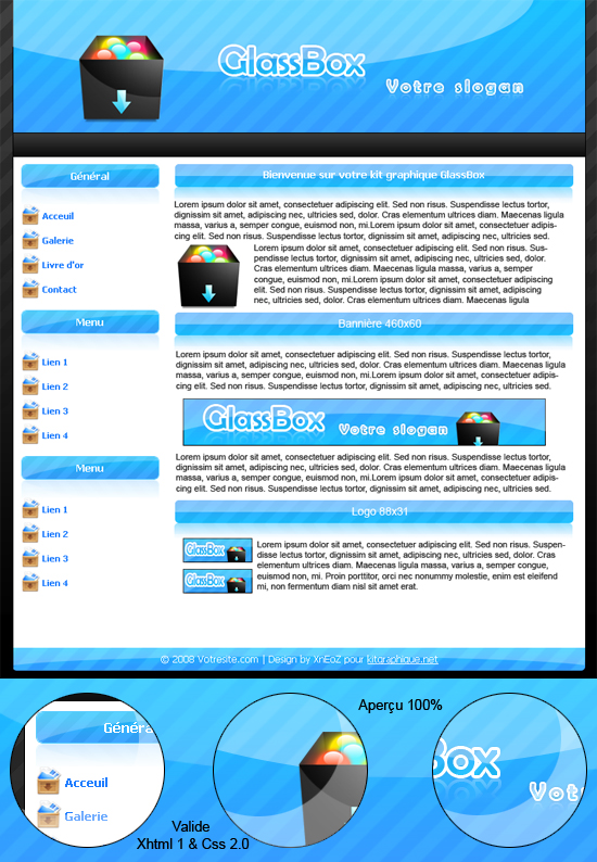 capture du kit graphique