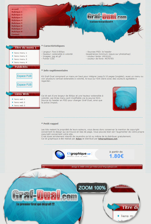 Apercu du kit Graphique Graf-Dual BC