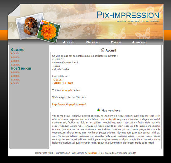 Apercu du kit Graphique Pix-impression
