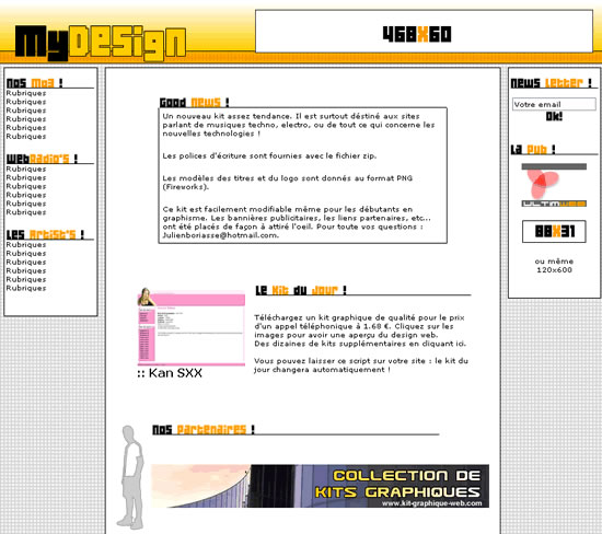 capture du kit graphique