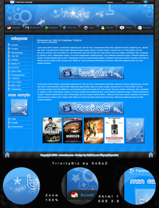 Apercu du kit Graphique TrinityDiz