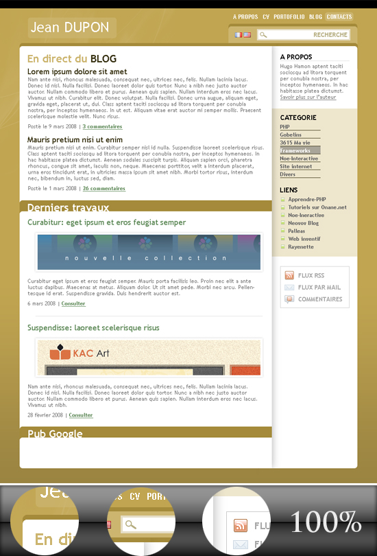 Apercu du kit Graphique Simplex Site