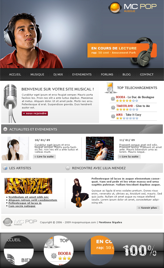 Apercu du kit Graphique MC Pop Musique