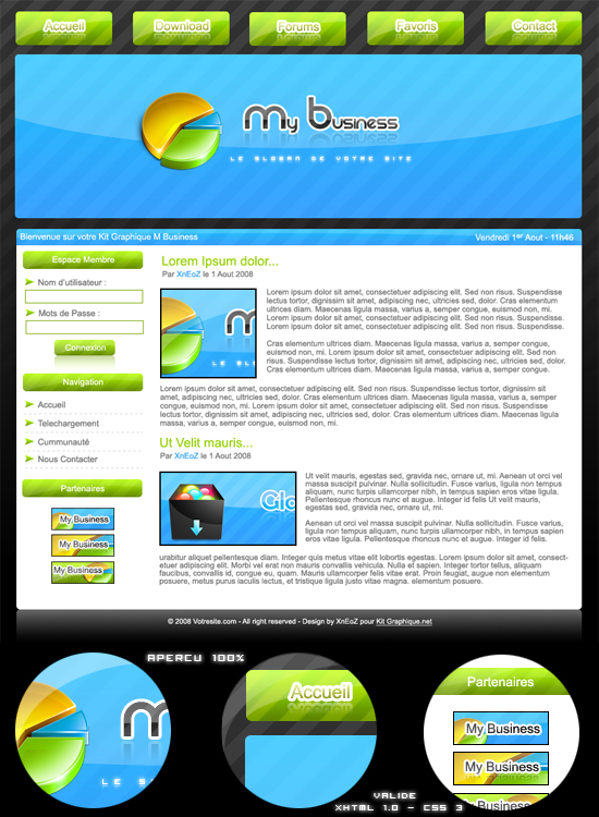 Apercu du kit Graphique My Business