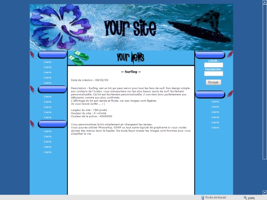 Apercu du kit Graphique Surfing