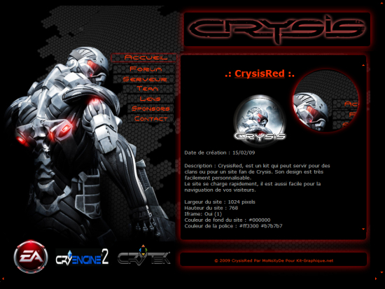 Apercu du kit Graphique CrysisRed