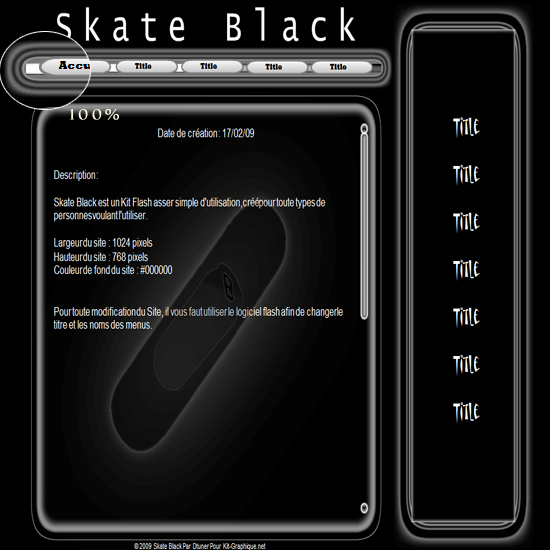 Apercu du kit Graphique Skate Black
