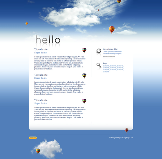 Apercu du kit Graphique Hello