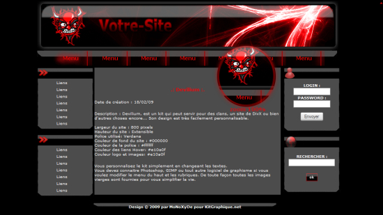Apercu du kit Graphique Devilium