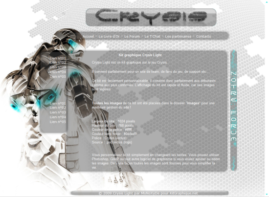 Apercu du kit Graphique Crysis Light