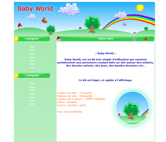 Apercu du kit Graphique Baby World