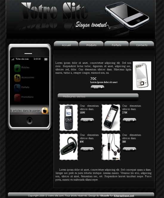 Apercu du kit Graphique i-template