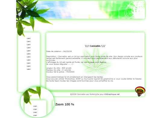 Apercu du kit Graphique Cannabis