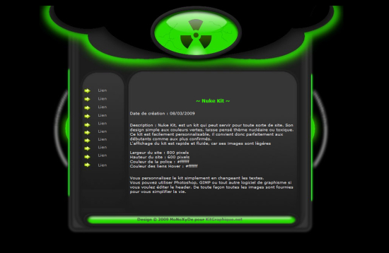 Apercu du kit Graphique Nuke Kit