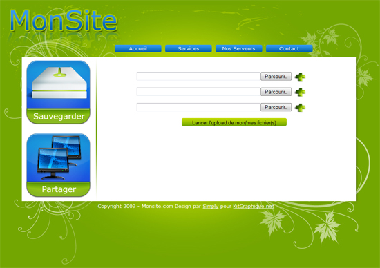 Apercu du kit Graphique myZupload