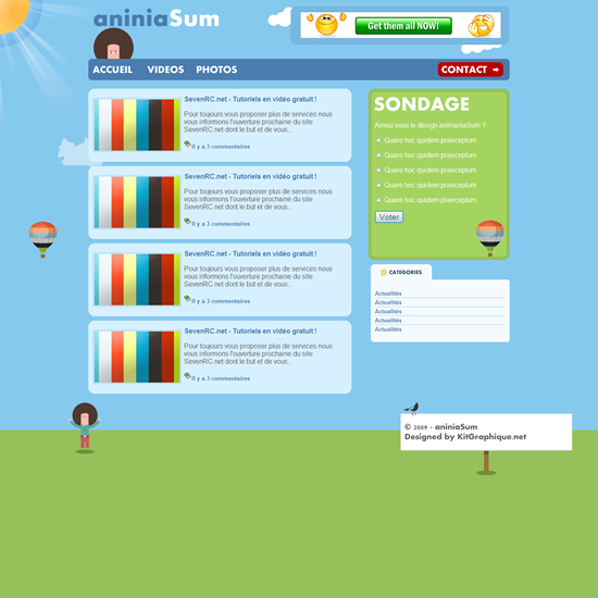 Apercu du kit Graphique aniniaSUN
