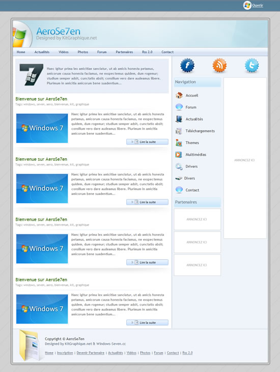 Apercu du kit Graphique AeroSe7en