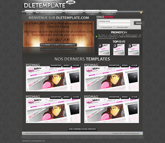 Apercu du kit Graphique WebDesign Portail