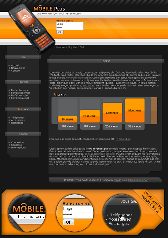 Apercu du kit Graphique MobilePlus