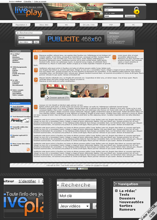 Apercu du kit Graphique LivePlay