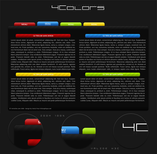 Apercu du kit Graphique 4Colors