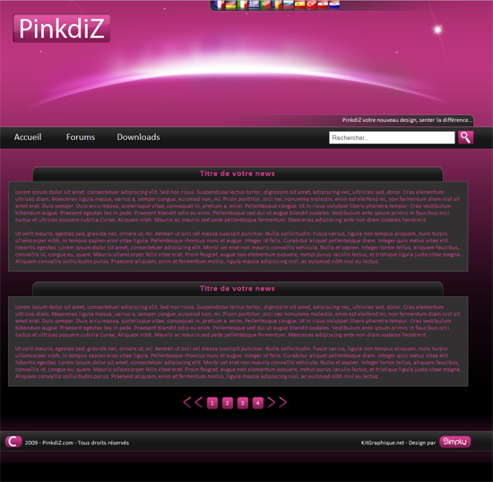 Apercu du kit Graphique PinkDiz