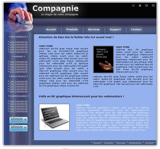 capture du kit graphique