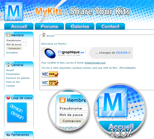 Apercu du kit Graphique MyKits