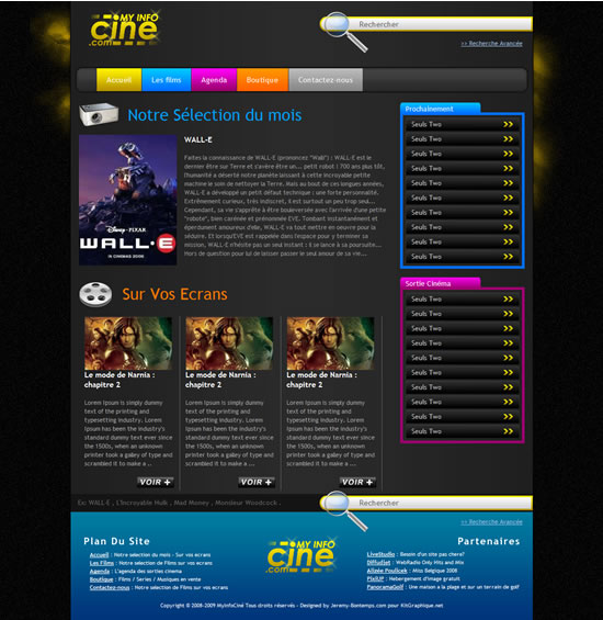 Apercu du kit Graphique MyInfoCine