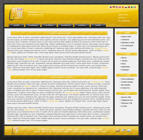 Apercu du kit Graphique Mobile-DiZ