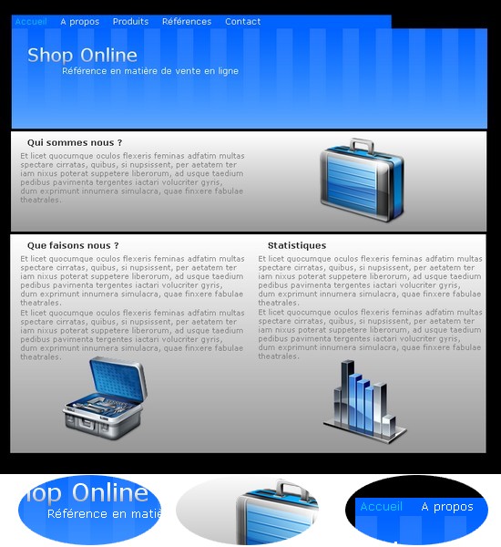 Apercu du kit Graphique Shop Online