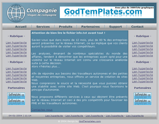 capture du kit graphique