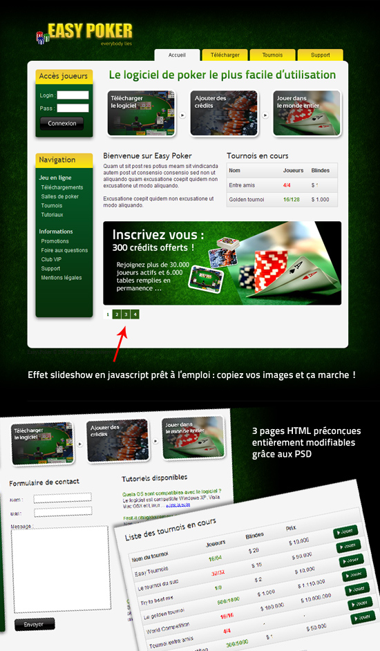 Apercu du kit Graphique Easy Poker