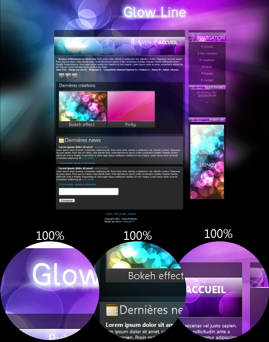 Apercu du kit Graphique Glow Line