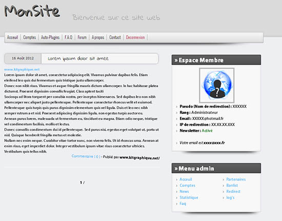 Apercu du kit Graphique Vitrine Gray