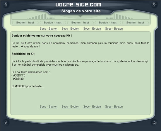 capture du kit graphique