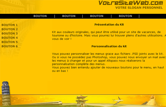 capture du kit graphique