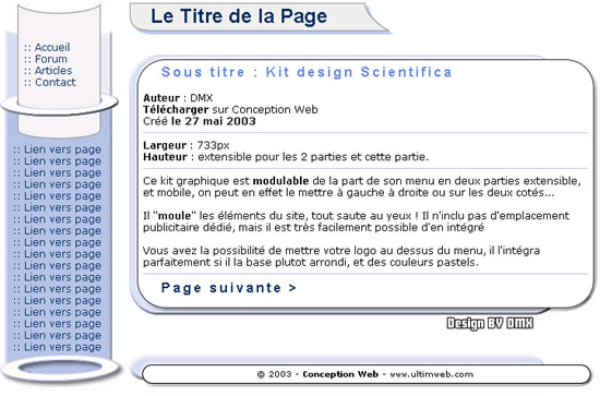 capture du kit graphique